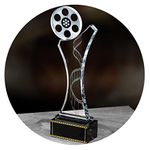 PHSP Trophies, Medals Awards Crystal Trophy Medal Film Festival Awards Ceremony Trophy Best Actor Director Trophy Short Video Award Trophy Base Can Be Engraved Trophies