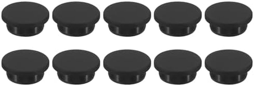 MECCANIXITY Silicone Rubber Hole Plug 29mm Diameter Soft Flexible Stopper for 29mm Hole Black 10 Pieces