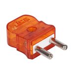 MICA 2 PIN MALE PLUG TOP MAGIC- Polycarbonate - Orange TP, Qty 4 Pc