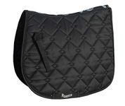 Rhinegold Elite Diamond Saddle Pad, Cob, Black