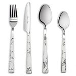 Cutlery Set Dishwasher Safe Marble Effect Handle 16 24 32pc Dinner Sets Glim&Glam (16)