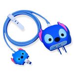 KHR® Cartoon 3D Design Protective Case Compatible with 18-20W iPhone USB-C Power Adapter Charger, Cute Cartoon Lightning Data Cable Case for iPhone Charger Full Protection Cover (Stitch)-Multicolor