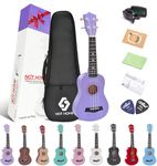 NOT HOME Soprano Ukulele Beginner Pack, 21 Inch Basswood kids Ukuleles Starter Kit with Gig Bag Digital Tuner Spare Strings and Picks