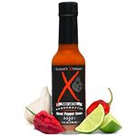 Elijah's Xtreme Ghost Pepper Hot Sauce, Handcrafted Award Winning Blend of Ghost Peppers, Habanero Garlic & Lime, Extreme Heat & Flavor