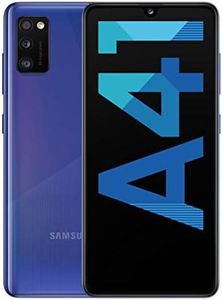 Samsung Galaxy A41 Smartphone, Display 6.1" Super AMOLED, 3 Fotocamere Posteriori, 64 GB Espandibili, RAM 4 GB, Batteria 3500 mAh, 4G, Dual Sim, Android 10, Blu
