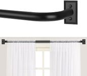 TANGWIN Wrap Around Curtain Rods,Bl