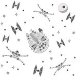 Lambs & Ivy Star Wars Squadron X-Wing/Tie Fighter/Millennium Falcon Wall Decals