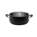 Meyer Accent Series Stainless Steel Dutch Oven| Biryani Pot| Cooking and Serving Casserole Pan with Ergonomic Grip Silicone Handles | Gas and Induction Compatible, 5 Liters