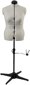 Sewing Online Adjustable Dressmakers Dummy, in Cream Fabric with Hem Marker, Dress Form Sizes 16 to 22 - Pin, Measure, Fit and Display your Clothes on this Tailors Dummy - 023817-CREAM