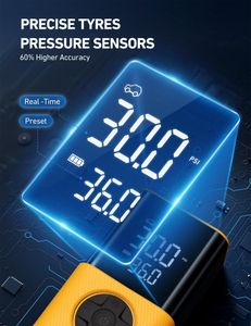 AstroAI Portable Tyre Inflator 150PSI – Yellow Air Compressor
