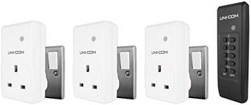 Uni-Com 3pk Remote Control Sockets