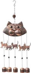 VP Home 20" H Fancy Cat Wind Chimes for Outside Unique Cat Memorial Windchime for Outdoor Decoration and Garden Decor Cat Chimes are for Women, Mom, Grandma, Unisex