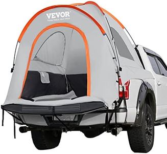 VEVOR Truck Bed Tent, 6.4'-6.7' Pickup Truck Tent with Rain Layer and Carry Bag, Waterproof PU2000mm Double Layer Truck Tent, Accommodate 2-3 Person, for Camping Traveling Outdoor Activities