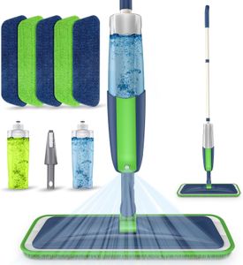 MEXERRIS Microfiber Spray Mop – Green Floor Cleaning