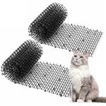 13ft Garden Cat Scat Spike Mat, Anti-Cats Network Digging Stopper Prickle Strip Home Spike Deterrent Mat (6.5ft2PCS)