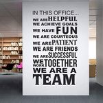 StickMe 'Team- Work Together - Office - Inspirational - Motivational - Quotes - Wall Sticker ' -SM591 (Multi Colour, Vinyl - 60cm X 100 cm)