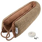 fowong Under Door Noise Stopper 42inch, Door Draft Stopper Cold Air Blocker Soundproof Door Guard for Sliding Doors, Patio Doors (Brown)
