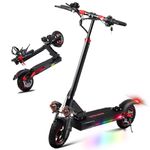 10" Electric Scooter,Electric Scooters Adult,35-45km Range,Foldable Pure Scooters, Double Braking System & Shock Absorption All Terrain Offroad Tires Escooters for Adults and Teens,Max Load 150kg