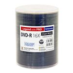 100 Pack Professional DVD-R Legend with Pro Taiyo Yuden TY Technology 16X 4.7GB 120Min (MID TYG03) White Inkjet Hub Printable Blank Recordable Disc