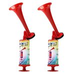 FARBIN Air Horn For Boating & Safety Dog Air Horn Bear Horn For Hiking Air Horns Loud for Safety Airhorns Horn Graduation Sports Events Party(Large plastic handheld horn 2pcs)