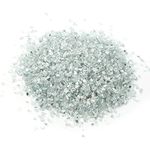 Alan Stone High Luster ReflectiveFire Glass Gravel,Fire Drops,Fire Glass Pebbles Stones Beads for Fire Pit,3-6mm,435g/15.34oz (Mirror)