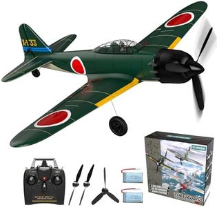 GLUISEUR RC Plane 4 Channel Remote Control Airplanes, 4-CH RC Airplane Ready to Fly Zero-Fighter Radio Controlled Aircraft for Beginners with Xpilot Stabilization System, One Key Aerobatic Airplane