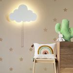 Azorteja Cloud-Night-Light for Bedroom, Kawaii Kids Cloud Lights for Baby Nursery, Cute Floating Cloud Lamp for Room Decor, Battery-Operated Hanging Cloud Night Lamp for Wall Decor, Warm White