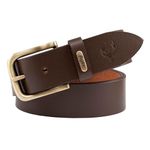 oversized belt for men Genuine Leather(Formal/Casual) (Colour-Brown) (Size-70) BR908-Casual) (C