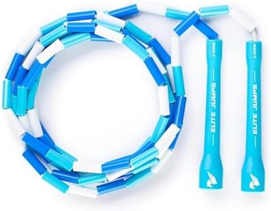 Beaded Kids Exercise Jump Rope - Segmented Skipping Rope for Kids - Durable Shatterproof Outdoor Beads - Light Weight and Tangle Free Exercise Training - Easily Adjustable Kids Jump Rope for Fitness - 7ft