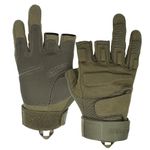 Seibertron Men's S.O.L.A.G-T Special Ops Three Fingerless Light Airsoft Hunting Shooting Climbing half finger Gloves Green M