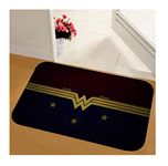 Batman Wonder Woman Indoor Doormat 15"x23" Non Slip Door Mat for Front Door Inside Floor Dirt Trapper Mats Entrance Rug Shoes Scraper Rug Carpet