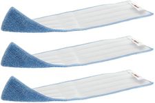 Rubbermaid FGQ40900BL00 18-Inch Standard Microfiber Damp Room Mop Blue (Pack of 3)