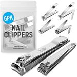 (6 Pack) Toe Nail Clippers Toenail 