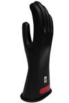 Enespro Class 0 Black Rubber Voltage Insulating Gloves, Max. Use Voltage 1000V AC/1500V DC, GC0B11