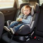R for Rabbit Convertible Baby Car Seat Jack N Jill Grand Innovative ECE R44/04 Safety Certified Car Seat for Kids of 0 to 7 Years Age with 3 Recline Position (Grey)