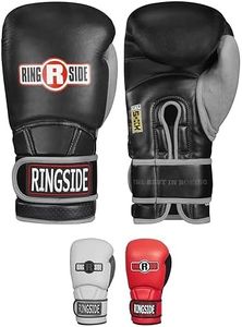 Ringside Gel Shock Safety Boxing Sparring Gloves, 16 oz., Black/Gray