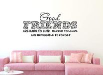 Wallstick " Friendship Quotes " wallstickers (Vinyl 85 cm x 40 cm)