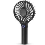 Ambandier HandHeld Fan,Portable Hand held USB Rechargeable Fans with 3 Speeds,Holiday Travel Essentials Battery Operated Mini Fan, Small but Powerful Desk Desktop Fans for Home Office Bedroom Outdoor