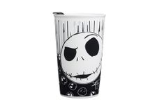 Silver Buffalo Disney Nightmare Before Christmas Jack with Bones Ceramic Travel Mug, 10 Ounces