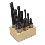 1/2" Boring Bar Set C6 9 Pcs Carbide Tipped Bars 3/4" Shank Lathe Tool