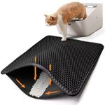 Polarduck Cat Litter Mat, 20" X 16", Cat Litter Trapping Mat, Honeycomb Double Layer Design, Urine and Water Proof Material, Scatter Control, Special Side Handles Design Easier to Clean,Washable