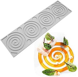 Plantillas de decoración de pasteles, plantillas de impresión de pasteles, decoración de encaje hueco, 4 agujeros bobinas de mosquitos