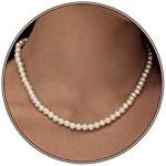 Zeffy Pearl Necklace for Women, 6MM