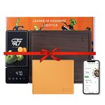 4T7 Smart Meal Prep System, Smart Cutting Board Set, American Walnut Wood Chopping Boards, Weigh Timer