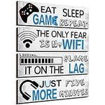 Queekay 4 Pcs Gaming Wall Decor for