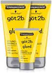 Got2B Glued Styling Spiking Hair Gel 2-6 oz tubes + 1 Travel 1.25 oz tube