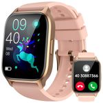 LLKBOHA Smart-Watches-for-Women-with-Call-Function - 1.85" Ladies Smartwatch With Heart Rate/SpO2/Sleep Monitor, Fitness Watch with 112+ Sports, Notifications,Waterproof for Android iOS