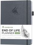 Clever Fox End of Life Planner – Final Arrangements Organizer for Beneficiary, Will Preparation, Last Wishes & Funeral Planning, A4 (Silver Black)