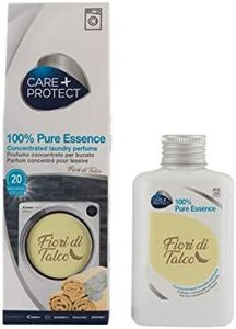 CARE + PROTECT Fiori di Talco, Esencia 100% Pura, Fragancia de Lavandería para Lavadoras, Esencia Concentrada para Ropa y Ropa, Fórmula Activa de Larga Duración, hasta 5 semanas, 20 ciclos, 100ml