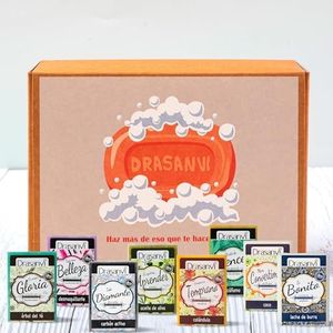 DRASANVI CESTA DE JABONES NATURALES - Siempre hay un jabón natural perfecto para cada necesidad - Libres de grasa industrial - Sin alérgenos